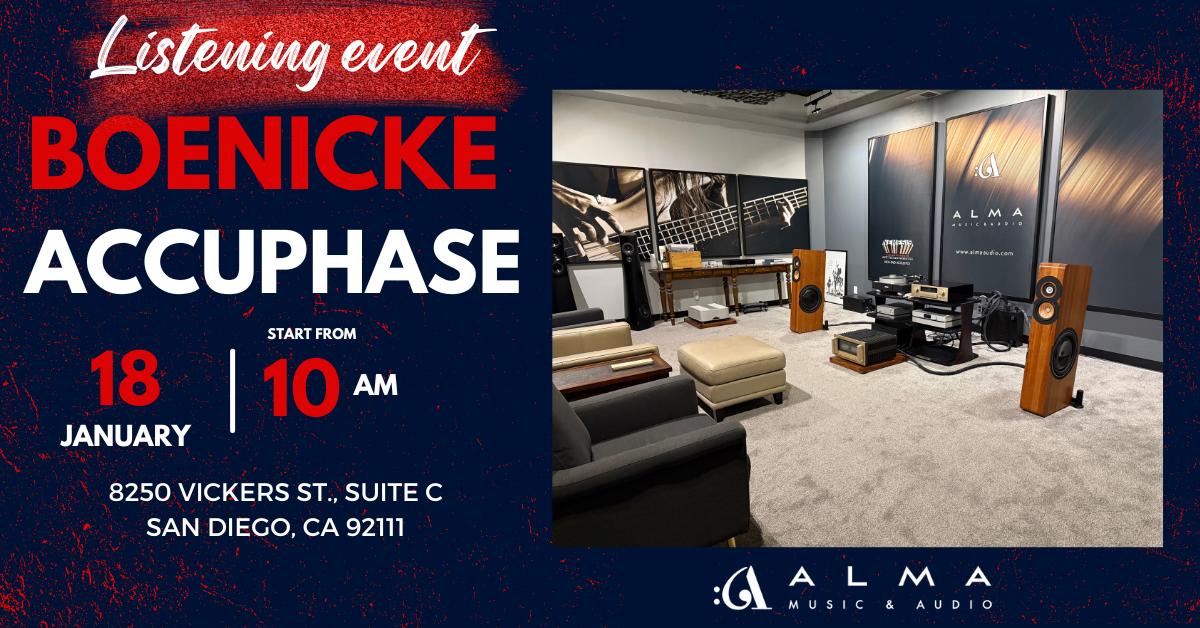 Boenicke + Accuphase event at Alma West!