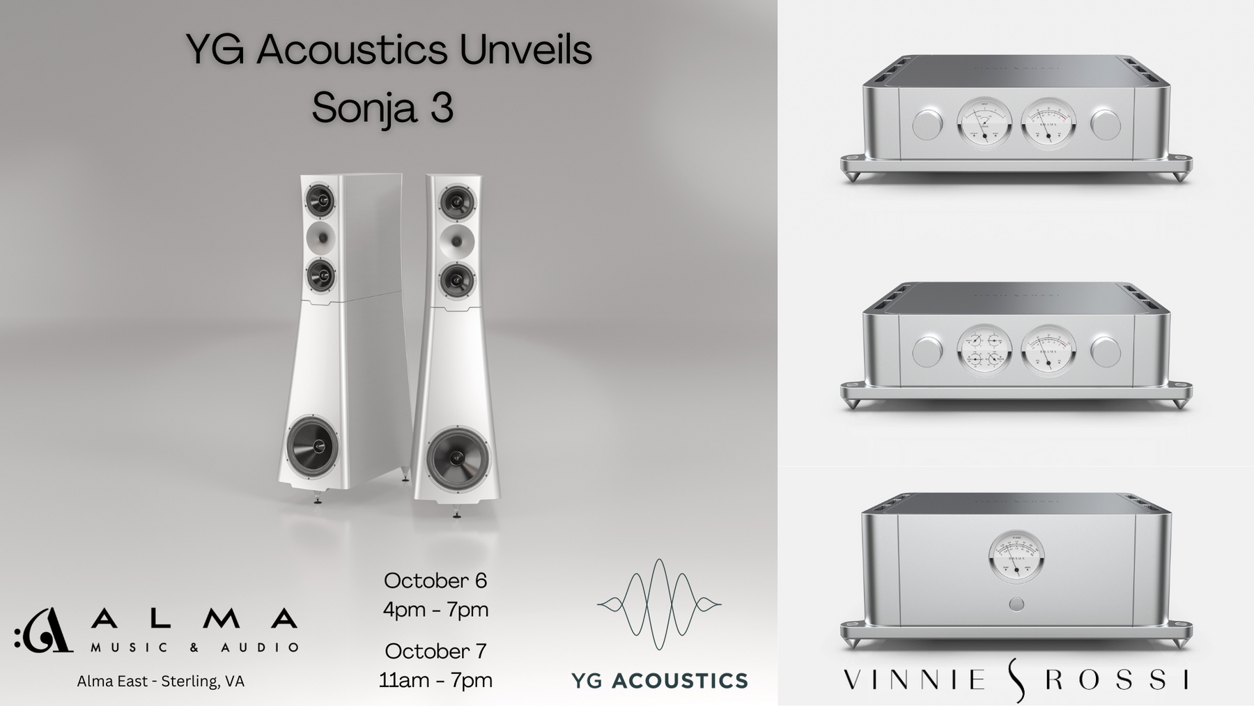 YG Acoustics Unveils Sonja 3 Loudspeaker at Alma Audio East