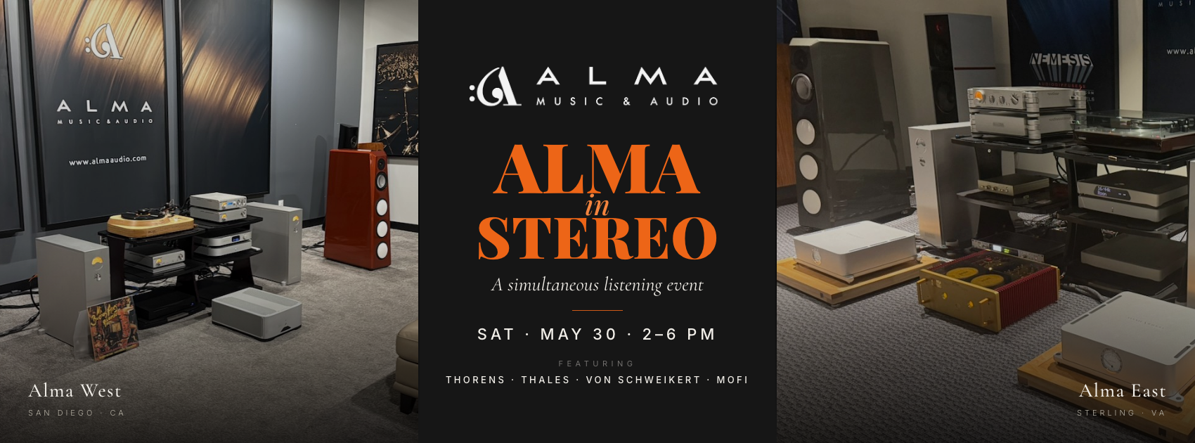 Alma in Stereo — Saturday, May 30
