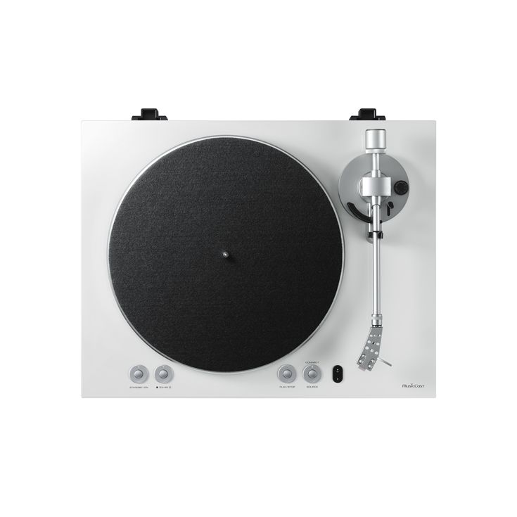Yamaha MusicCast VINYL 500, white finish, top view