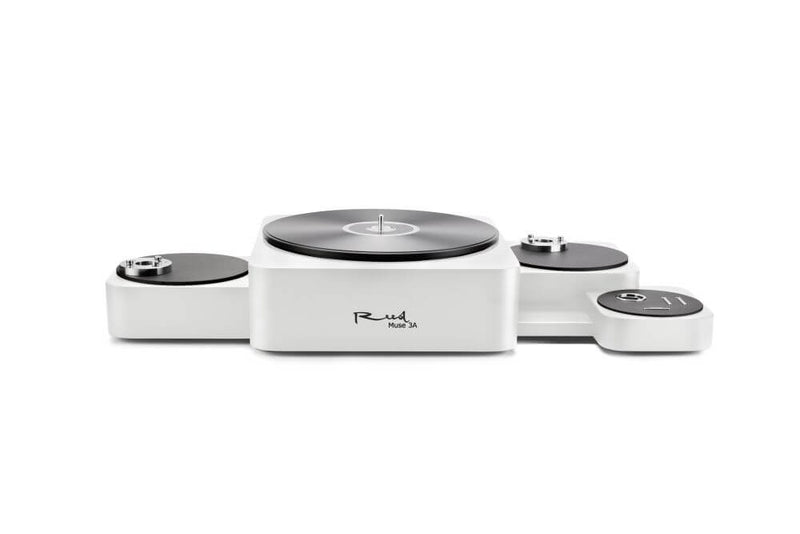 Reed Muse 3A turntable in White — angled view