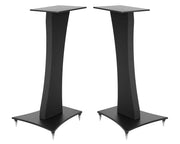 Quadraspire Q60 Nextel speaker stand — black Nextel-coated finish, sold as a pair