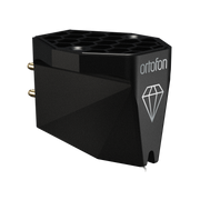 Ortofon MC X50 — right tilt top view showing cantilever and Micro Ridge stylus