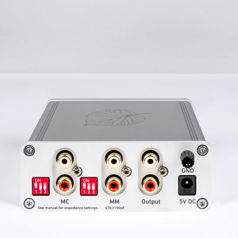 Lindemann Limetree Phono II rear panel with MM and MC inputs