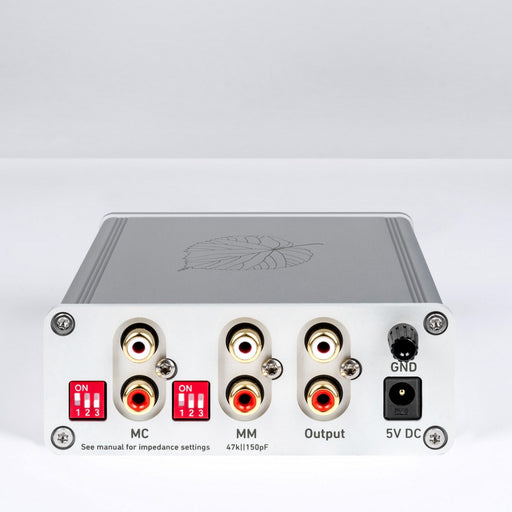 Lindemann Limetree Phono II rear panel with MM and MC inputs