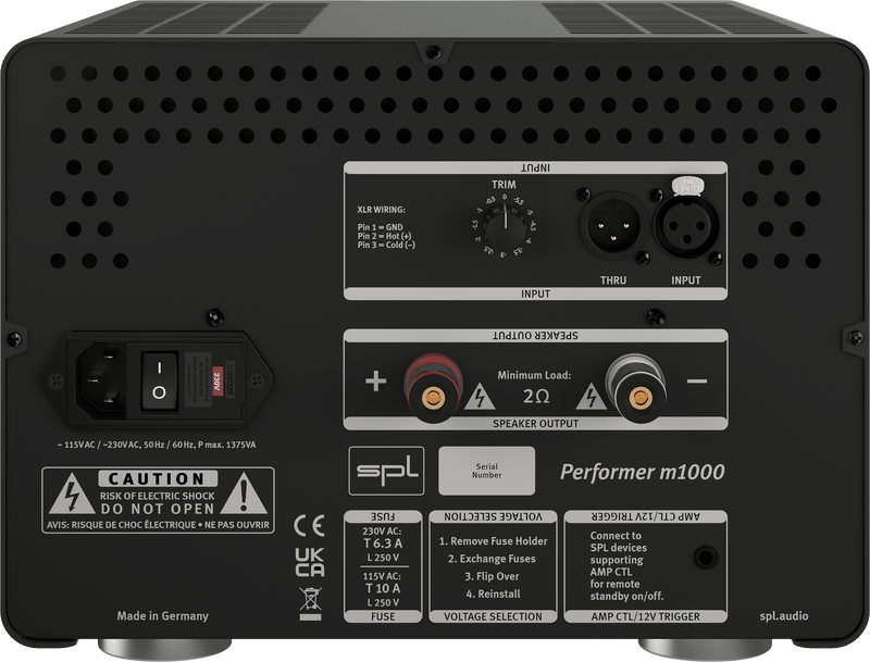 SPL Performer m1000 Monoblock Power Amplifier [Each]