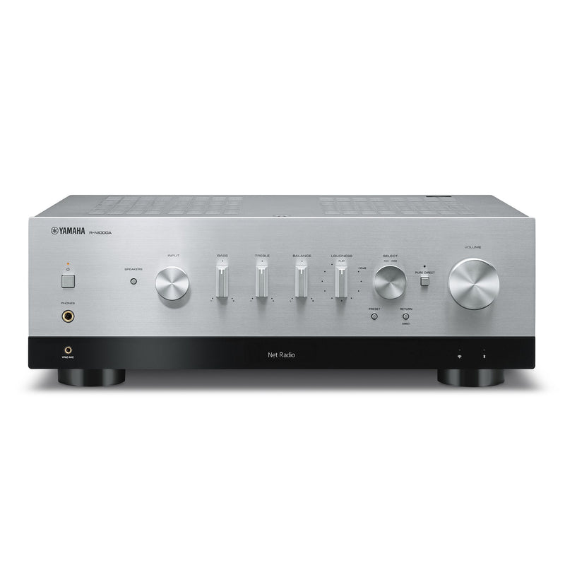 Yamaha R-N1000A Network Receiver in Silver, front view
