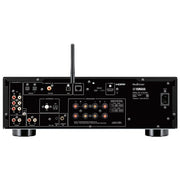 Yamaha R-N1000A rear panel showing all inputs and outputs