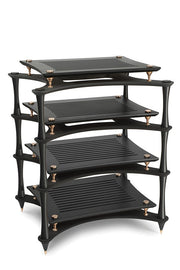 Quadraspire X-Reference HiFi rack — black bamboo X-shelf