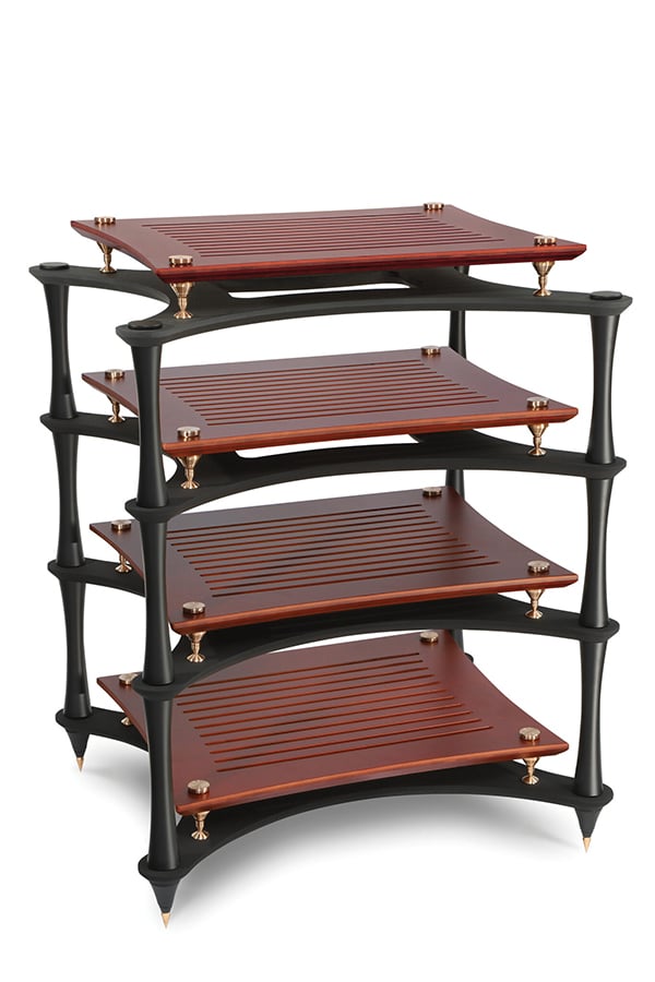 Quadraspire X-Reference HiFi rack — cherry bamboo X-shelf