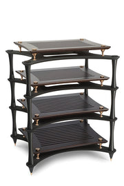 Quadraspire X-Reference HiFi rack — dark bamboo X-shelf