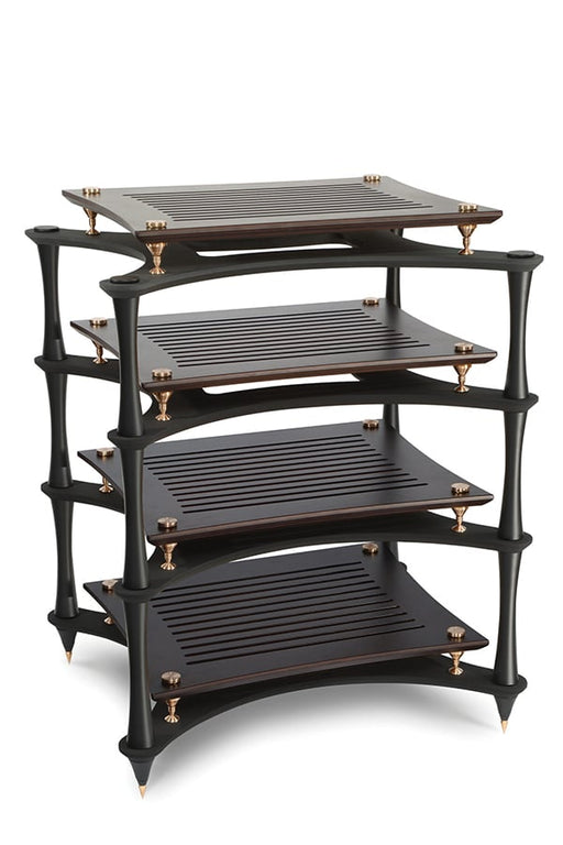 Quadraspire X-Reference HiFi rack — dark bamboo X-shelf