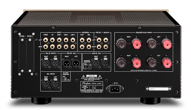Accuphase E-6000 Integrated Amplifier, rear panel