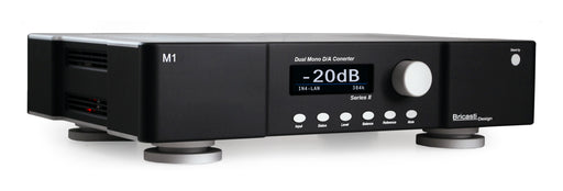 Bricasti M1 Series II DAC in black finish, angled front view