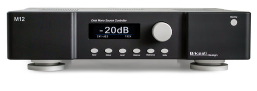 Bricasti M12 Source Controller in black finish, front view