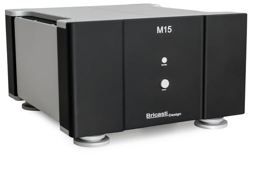 Bricasti M15 Stereo Power Amplifier, angled view