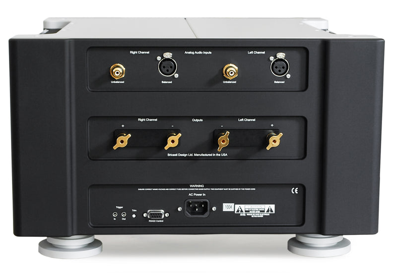 Bricasti M15 Stereo Power Amplifier, rear panel