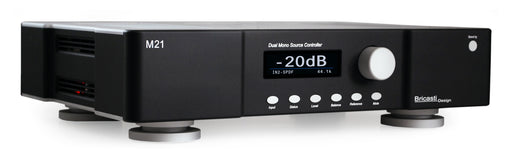 Bricasti M21 DAC in Classic Black finish, angled front view