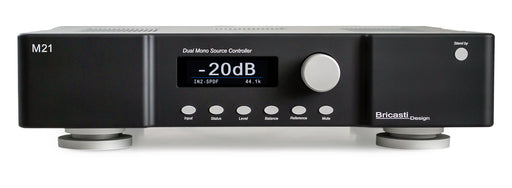 Bricasti M21 DAC in Classic Black finish, front view