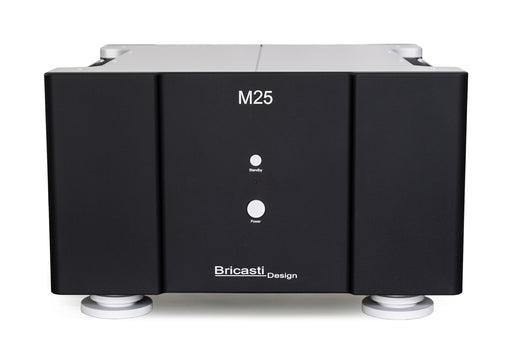Bricasti M25 Stereo Power Amplifier, Classic Black finish, front view