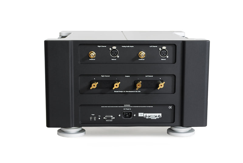 Bricasti M25 Stereo Power Amplifier, Classic Black finish, rear panel