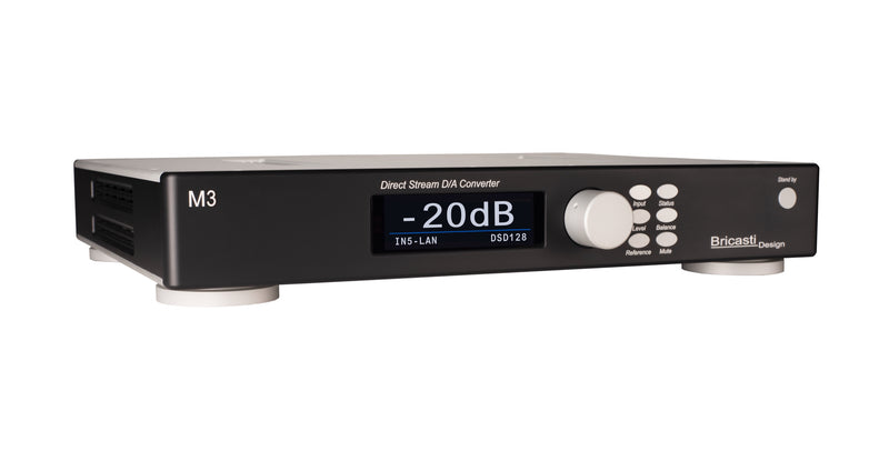 Bricasti M3 DAC, angled front view