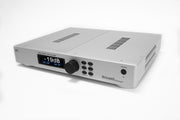 Bricasti M3 DAC in Argento silver finish, angled front view