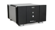 Bricasti M30 monoblock amplifier, front three-quarter view in Classic Black