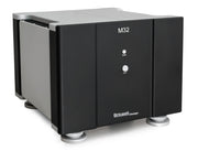 Bricasti M32 Monoblock Amplifier, Classic Black finish, angled view