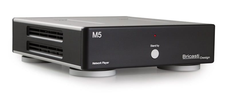 Bricasti M5 Network Player, angled front view