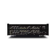 Yamaha C-5000 preamplifier rear panel showing balanced XLR and RCA inputs/outputs