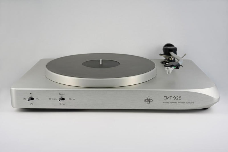 EMT 928 II Battery Powered Turntable with 909-HI arm mounted, Atelier 13 product card