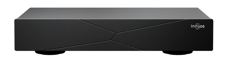 Innuos NET1 audiophile network switch — front three-quarter view
