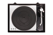 Thorens TD 1600 TP 160 turntable, Gloss Black, top-down view showing TP 160 tonearm