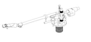 Unified Theory UA-101 tonearm, line drawing, three-quarter view
