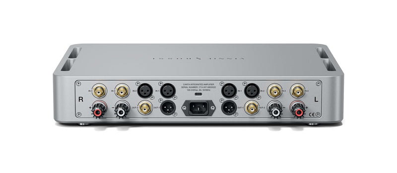 Vinnie Rossi CANTA Integrated Amplifier rear panel with speaker binding posts