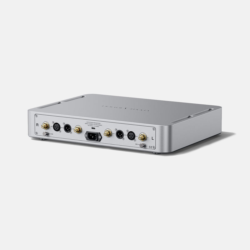 Vinnie Rossi CANTA Phono Preamplifier, rear three-quarter view