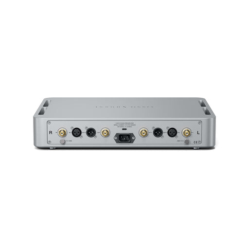 Vinnie Rossi CANTA Phono Preamplifier rear panel with XLR and RCA phono inputs and ground posts