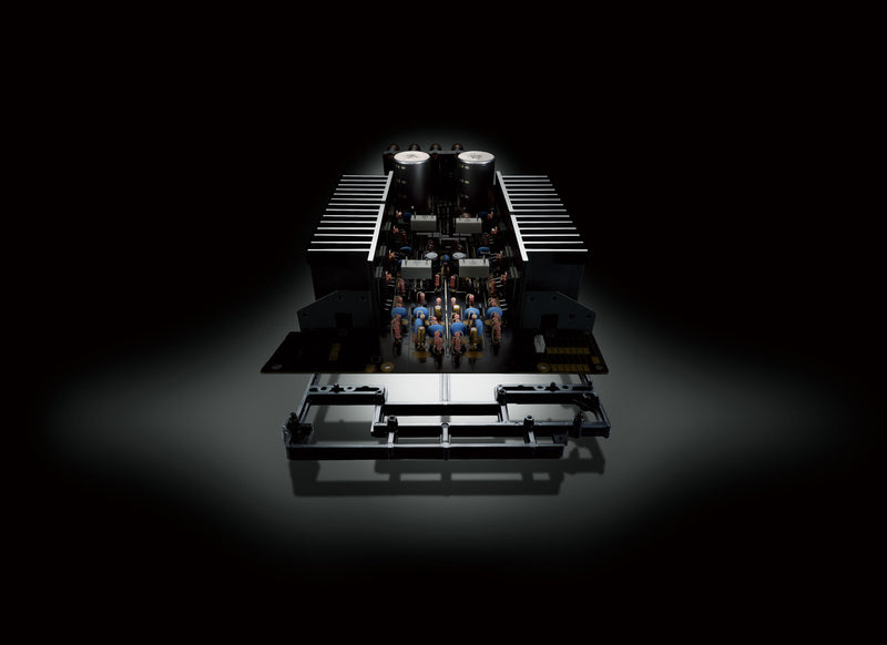 Yamaha A-S701 integrated amplifier — interior circuit layout showing ToP-ART dual-mono topology