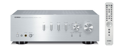 Yamaha A-S701 integrated amplifier, Silver finish — front view