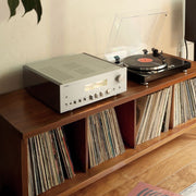 Yamaha A-S2200 integrated amplifier in listening room setting