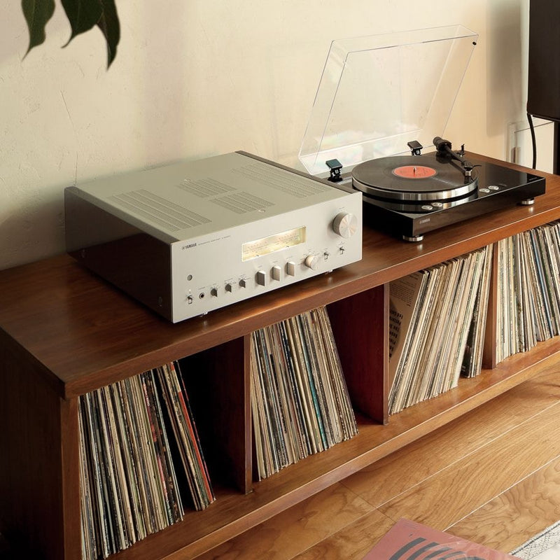 Yamaha A-S2200 integrated amplifier in listening room setting