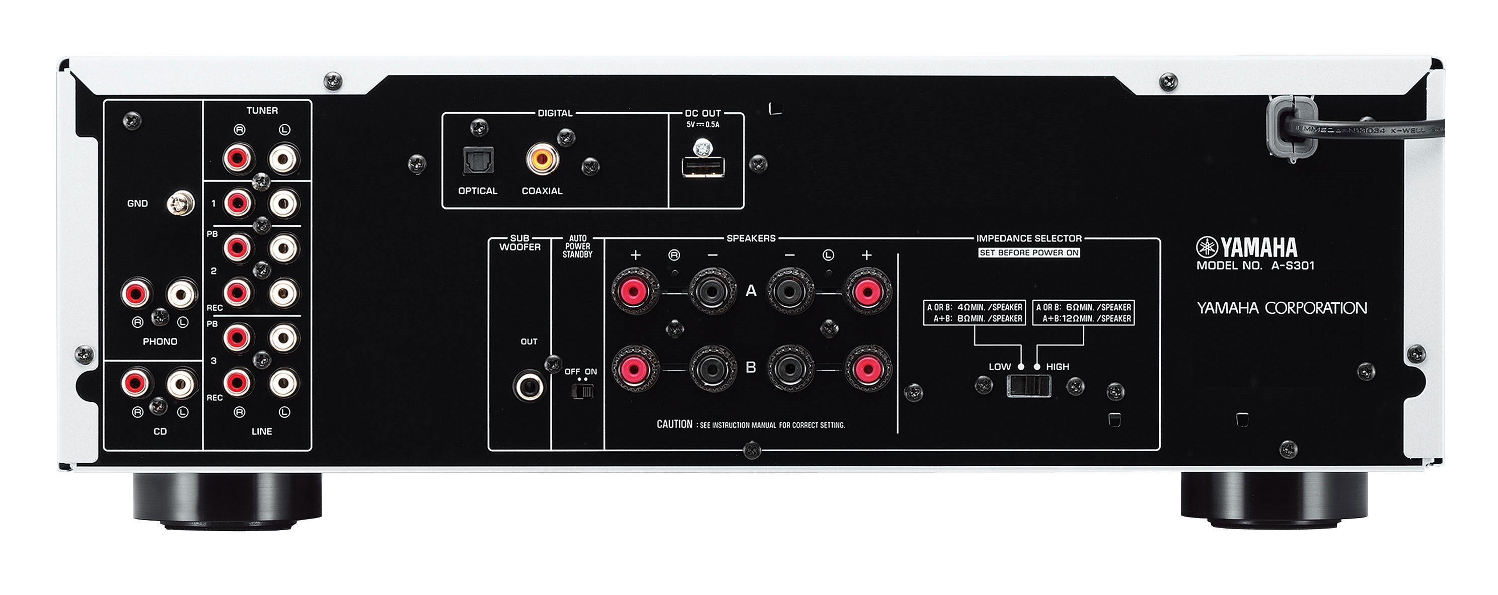 Yamaha A-S301 Integrated Amplifier | Silver & Black | Alma Music