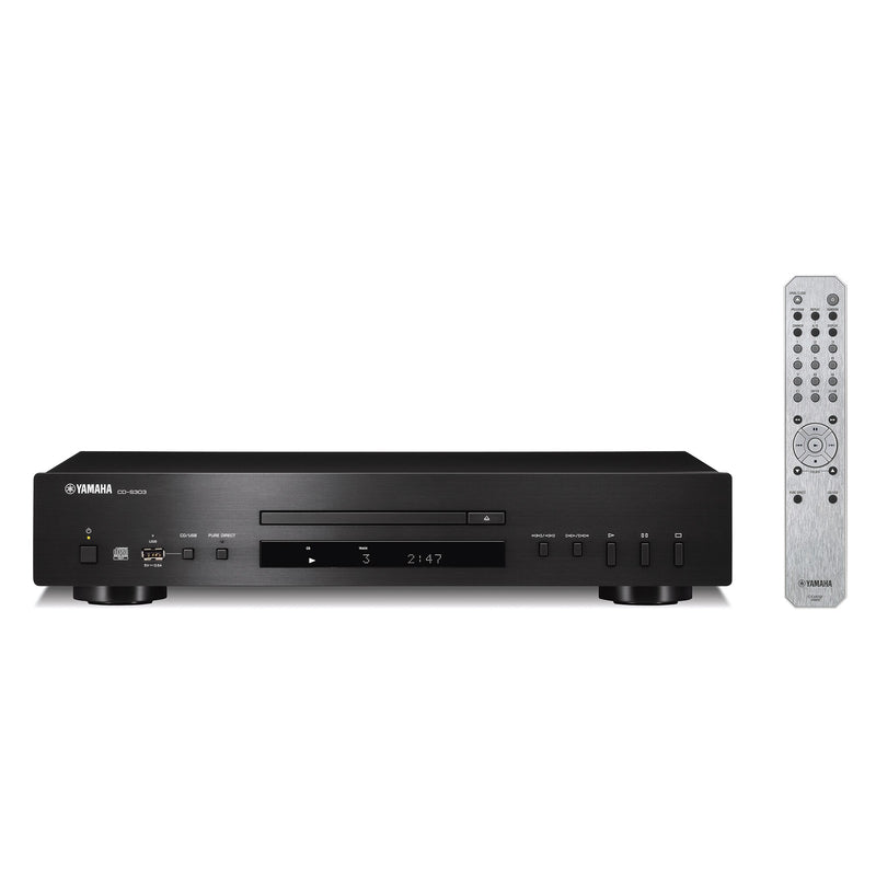 Yamaha CD-S303 CD Player in Black — front view