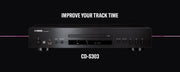 Yamaha CD-S303 CD Player in Black — promotional overview