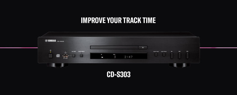 Yamaha CD-S303 CD Player in Black — promotional overview