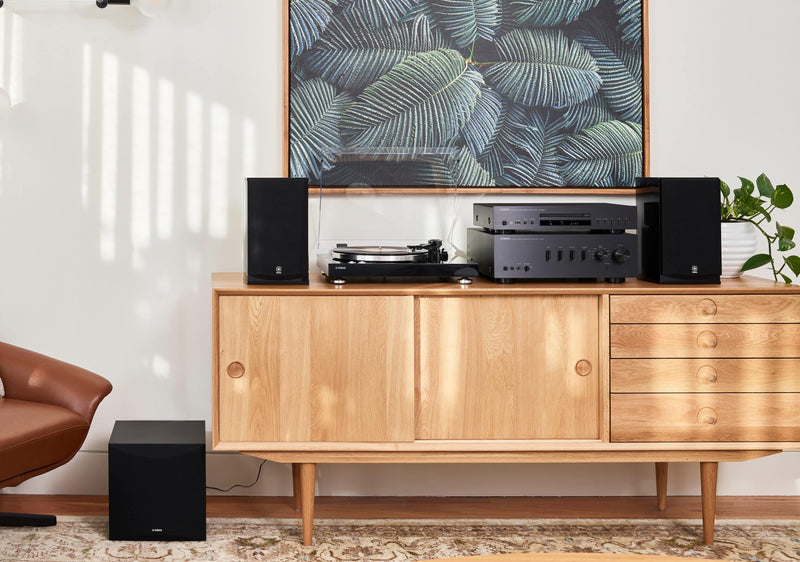 Yamaha CD-S303 CD Player — lifestyle shot in listening room