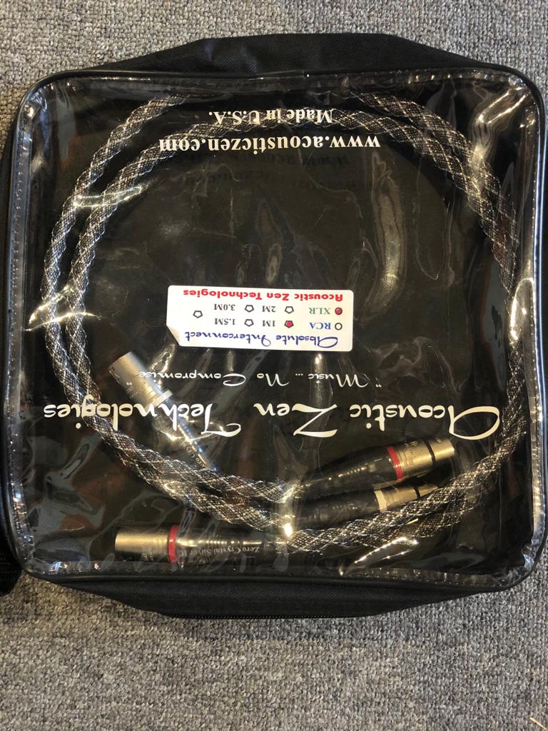 Acoustic Zen Absolute Silver XLR Cable [1 meter] [Previously Owned]